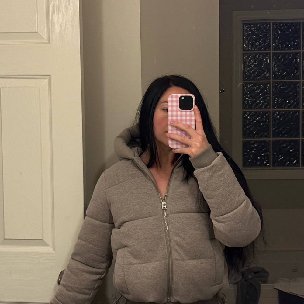 Hollister Women's small taupe/beige Winter Puffer Coat - Brand new - Picture 8 of 8